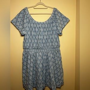 Blue Flowery Boden Dress